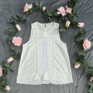 White Bleuh Ciel Top